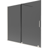 Mexen Velar paravan cadă 2-panouri glisante 170 x 150 cm, grafit, nichel periat - 896-170-000-41-97