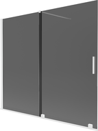 Mexen Velar paravan de duș glisant cu 2 panouri 180 x 150 cm, grafit, alb - 896-180-000-41-20