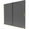 Mexen Velar paravan de baie cu 2 uși glisante 180 x 150 cm, grafit, auriu - 896-180-000-41-50