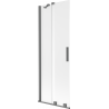 Mexen Velar 2-szárnyas tolható kádparaván 70 x 150 cm, homályos, gun metal - 896-070-000-31-95