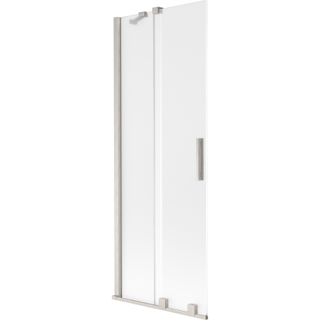 Mexen Velar kádparaván 2-szárnyú tolóajtós 70 x 150 cm, zúzott jég, matt nikkel - 896-070-000-31-97