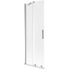 Paravan Mexen Velar cadă 2-panouri glisante 75 x 150 cm, înghețat, crom - 896-075-000-31-01