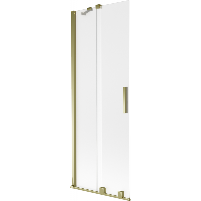 Mexen Velar 2-szárnyú tolóajtós fürdőszobai paraván 75 x 150 cm, matt, arany - 896-075-000-31-50