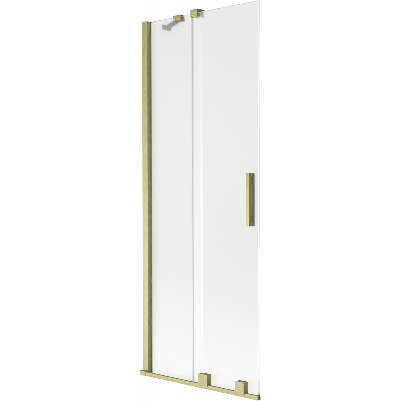 Mexen Velar paravan pentru cadă, glisant, cu 2 panouri 75 x 150 cm, mat, auriu periat - 896-075-000-31-55