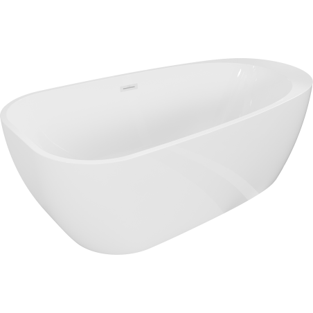 Mexen Giada cadă de sine stătătoare 170 x 90 cm, alb lucios, preaplin alb - 52741709000-20