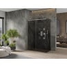 Mexen Omega cabină de duș glisantă 150 x 80 cm, grafit, crom - 825-150-080-01-40