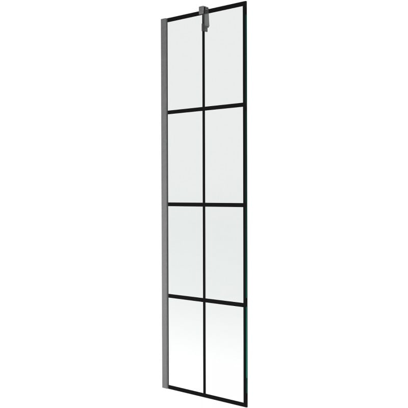Paravan cadă Mexen Next 1-pliabil 50 x 150 cm, model negru, gri gun periat - 895-050-000-00-77-66