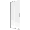 Mexen Velar 2-paneles toló kádparaván 80 x 150 cm, matt, króm - 896-080-000-31-01