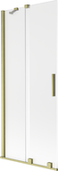 Mexen Velar 2-szárnyú toló zuhanyfal 80 x 150 cm, matt, arany kefe - 896-080-000-31-55