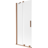 Mexen Velar paravan pentru cadă, cu 2 uși culisante 80 x 150 cm, mat, cupru periat - 896-080-000-31-65