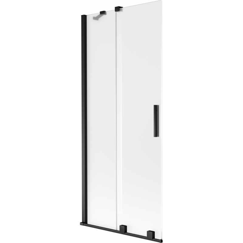 Mexen Velar paravan de duș cu 2 panouri glisante 80 x 150 cm, mat, negru - 896-080-000-31-70