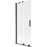Mexen Velar paravan de duș cu 2 panouri glisante 80 x 150 cm, mat, negru - 896-080-000-31-70