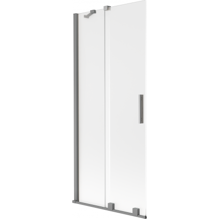 Mexen Velar 2-szárnyú toló kádparaván 80 x 150 cm, homályos, gunmetal - 896-080-000-31-95
