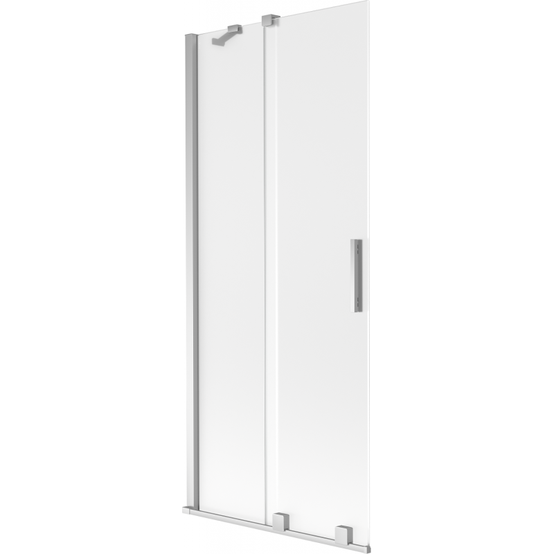 Paravan cadă glisant Mexen Velar, 2 uși, 85 x 150 cm, înghețat, crom - 896-085-000-31-01