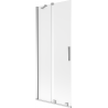 Mexen Velar 2-paneles, toló-rendszerű kádparaván 85 x 150 cm, jég, króm - 896-085-000-31-01