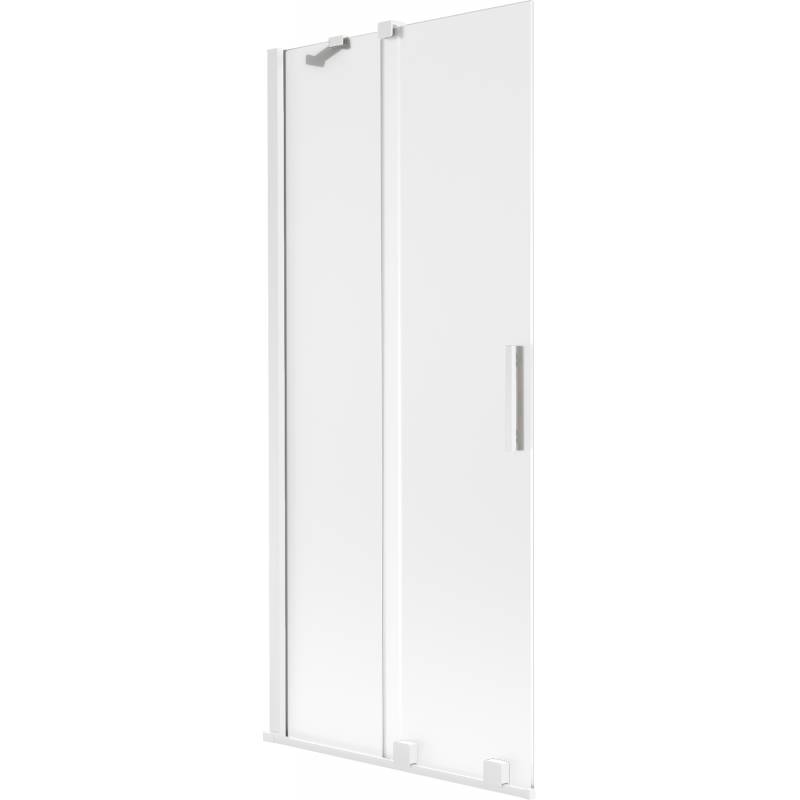 Mexen Velar 2-szárnyú tolóajtós kádparaván 85 x 150 cm, matt, fehér - 896-085-000-31-20