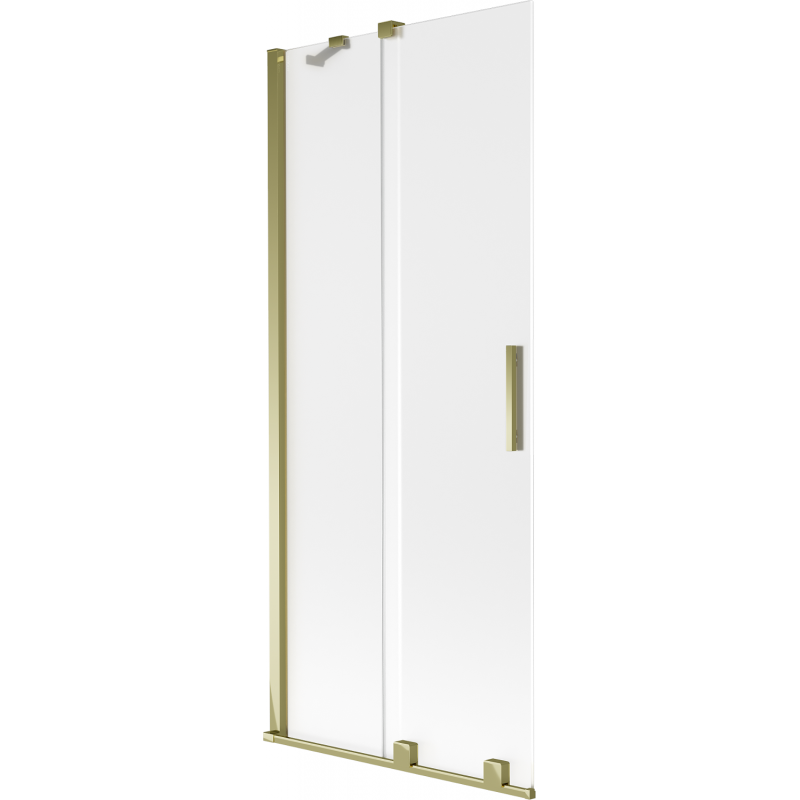 Mexen Velar kétszárnyas tolóajtós fürdőképernyő 85 x 150 cm, matt, arany - 896-085-000-31-50