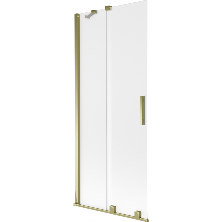 Mexen Velar kétszárnyas tolóajtós fürdőképernyő 85 x 150 cm, matt, arany - 896-085-000-31-50