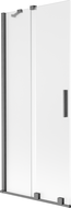 Paravan cadă Mexen Velar cu 2 canaturi glisante 85 x 150 cm, înghețat, gri armat periat - 896-085-000-31-66