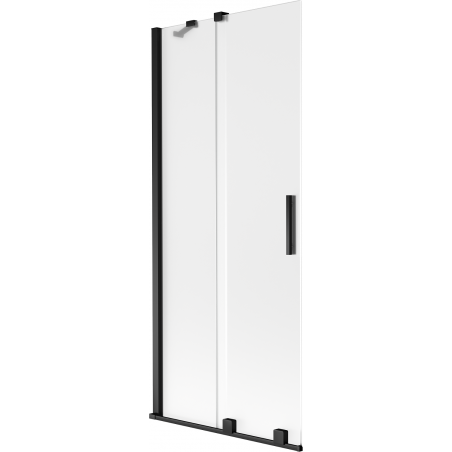 Mexen Velar paravan pentru cadă 2-pleoape, glisant 85 x 150 cm, mat, negru - 896-085-000-31-70