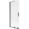 Mexen Velar paravan pentru cadă 2-pleoape, glisant 85 x 150 cm, mat, negru - 896-085-000-31-70