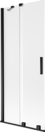 Mexen Velar paravan de cadă culisant cu 2 aripi 85 x 150 cm, mat, negru - 896-085-000-31-70