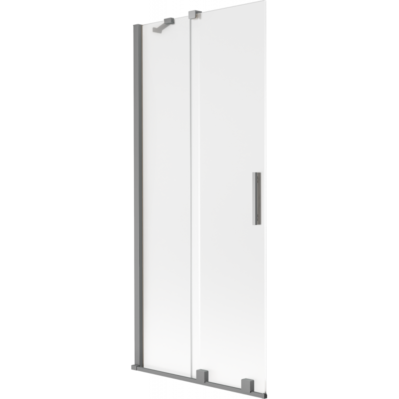 Mexen Velar paravan pentru cadă cu 2 uși glisante 85 x 150 cm, mat, gun metal - 896-085-000-31-95