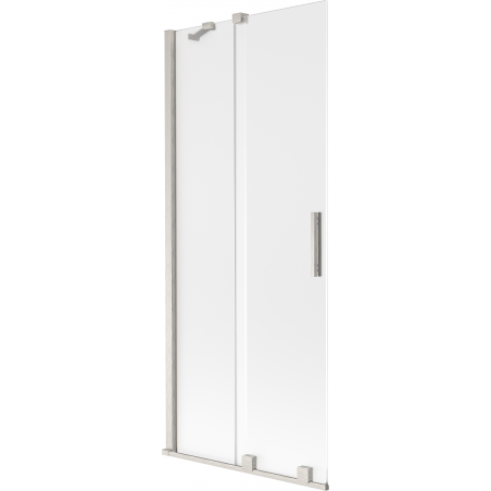 Mexen Velar paravan de baie cu 2 uși glisante 85 x 150 cm, înghețat, nichel periat - 896-085-000-31-97