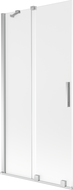 Mexen Velar kádparaván 2-részes tolóajtós 90 x 150 cm, matt, króm - 896-090-000-31-01
