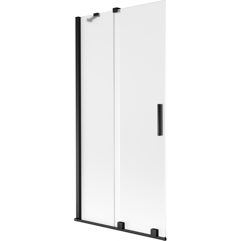 Mexen Velar paravan pentru cadă, glisant cu 2 panouri 90 x 150 cm, mat, negru - 896-090-000-31-70
