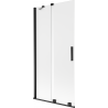 Mexen Velar paravan pentru cadă, glisant cu 2 panouri 90 x 150 cm, mat, negru - 896-090-000-31-70