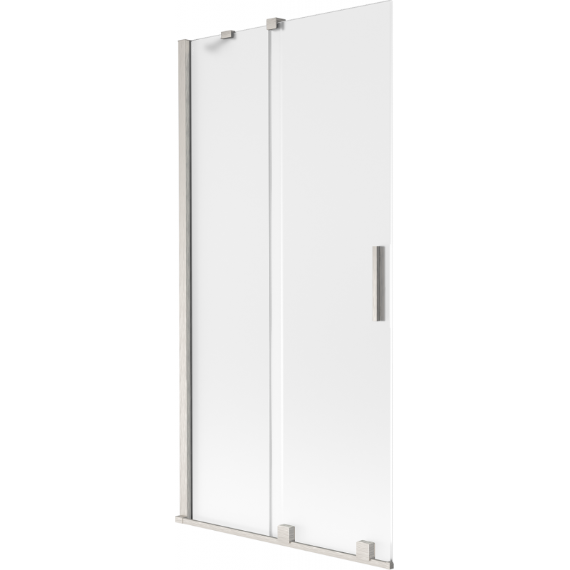 Mexen Velar paravan de duș cu 2 panouri glisante 90 x 150 cm, sticlă mată, nichel satinat - 896-090-000-31-97