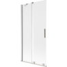 Paravan cadă Mexen Velar cu 2 canaturi glisante 90 x 150 cm, mat, nichel periat - 896-090-000-31-97