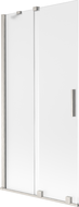 Paravan cadă Mexen Velar cu 2 canaturi glisante 90 x 150 cm, mat, nichel periat - 896-090-000-31-97