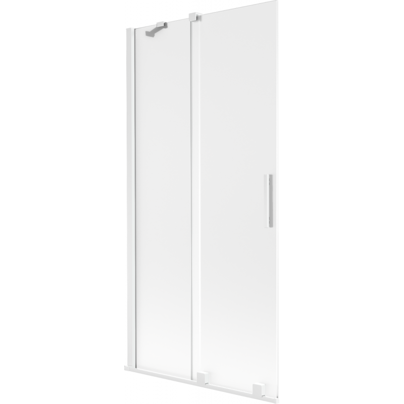 Mexen Velar 2-szárnyú tolóajtós fürdőszobai paraván 95 x 150 cm, matt, fehér - 896-095-000-31-20