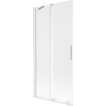 Paravan de cadă Mexen Velar, cu 2 uși culisante, 95 x 150 cm, mat, alb - 896-095-000-31-20