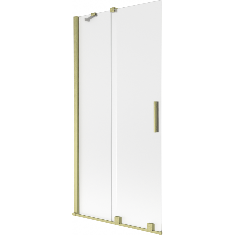 Mexen Velar paravan de cadă cu 2 uși glisante 95 x 150 cm, mat, auriu periat - 896-095-000-31-55