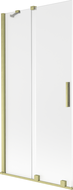Mexen Velar paravan de cadă cu 2 uși glisante 95 x 150 cm, mat, auriu periat - 896-095-000-31-55