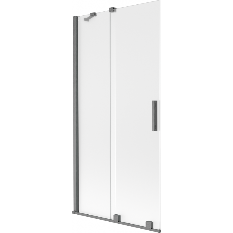 Mexen Velar paravan de baie 2-uşi glisante 95 x 150 cm, îngheţat, gri pistol periat - 896-095-000-31-66