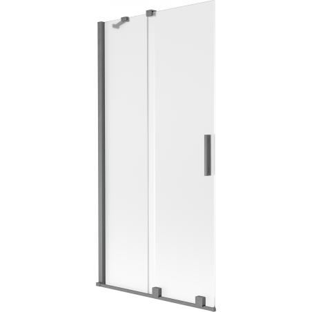 Mexen Velar paravan de baie 2-uşi glisante 95 x 150 cm, îngheţat, gri pistol periat - 896-095-000-31-66