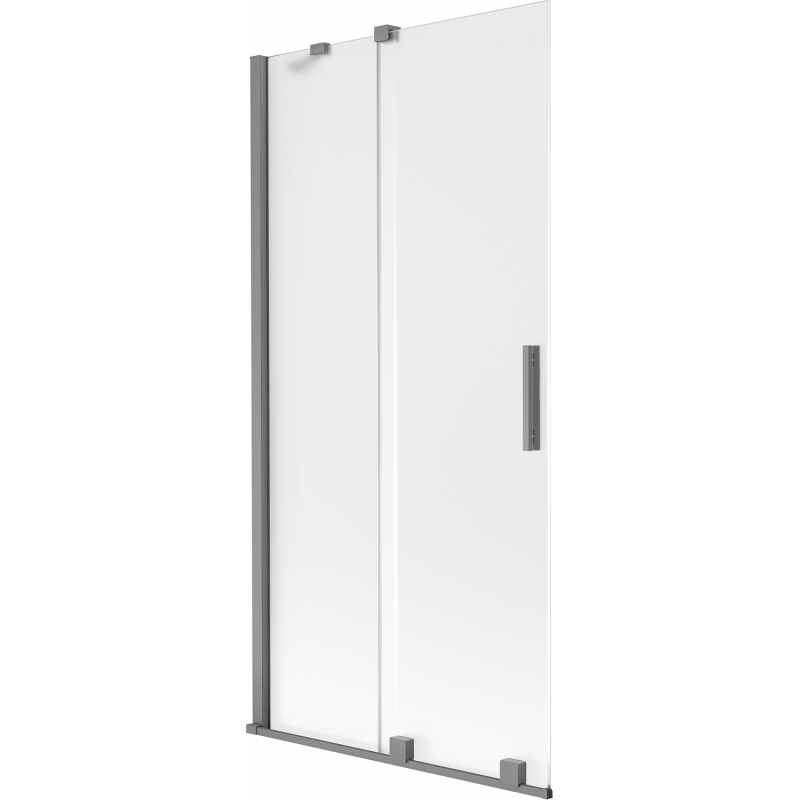 Mexen Velar paravan de cadă cu 2 canaturi glisante 95 x 150 cm, înghețat, metal pistol - 896-095-000-31-95