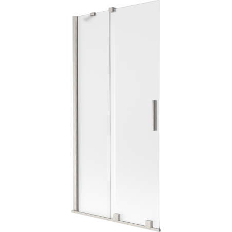 Mexen Velar paravan cadă de baie cu 2 panouri glisante 95 x 150 cm, înghețat, nichel periat - 896-095-000-31-97