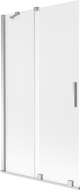 Mexen Velar paravan de cadă cu două uși culisante 100 x 150 cm, frost, crom - 896-100-000-31-01
