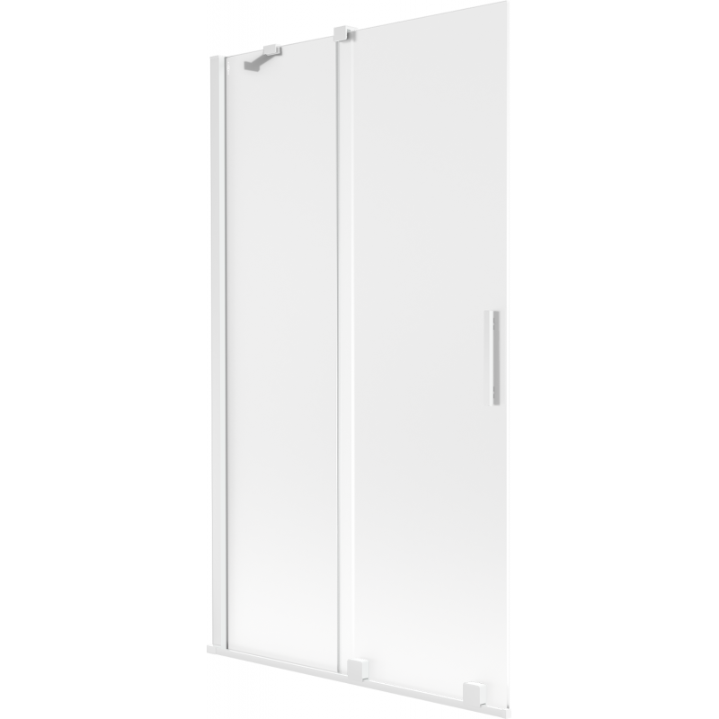 Mexen Velar 2-szárnyas toló zuhanyfal 100 x 150 cm, matt, fehér - 896-100-000-31-20