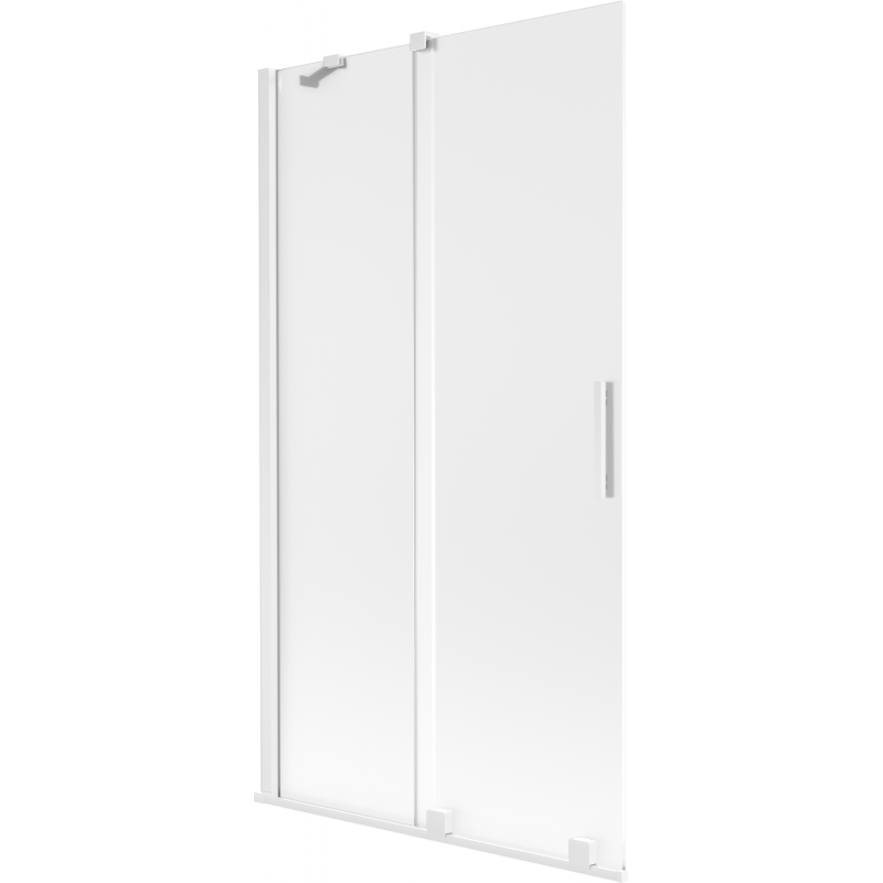 Mexen Velar paravan cadă cu 2 panouri glisante 100 x 150 cm, înghețat, alb - 896-100-000-31-20