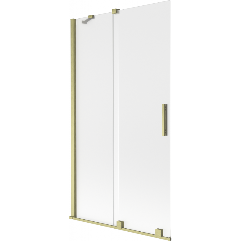 Mexen Velar paravan de baie cu 2 uși glisante 100 x 150 cm, mat, auriu periat - 896-100-000-31-55