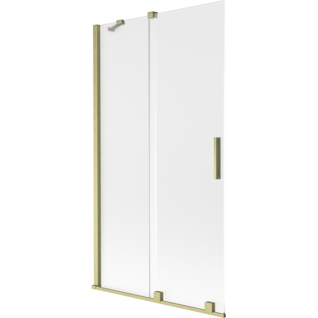 Mexen Velar paravan de baie cu 2 uși glisante 100 x 150 cm, mat, auriu periat - 896-100-000-31-55