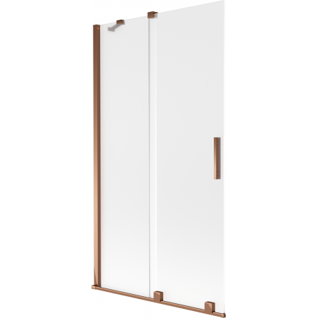 Mexen Velar 2-szárnyú tolófürdőképernyő 100 x 150 cm, zúzmara, rózsaarany - 896-100-000-31-60
