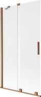 Mexen Velar panou de cadă cu 2 ferestre glisante 100 x 150 cm, mat, cupru periat - 896-100-000-31-65