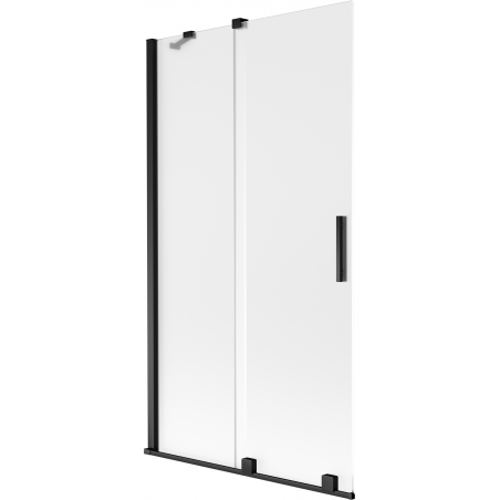Mexen Velar paravan de cadă cu 2 aripi culisante 100 x 150 cm, înghețat, negru - 896-100-000-31-70